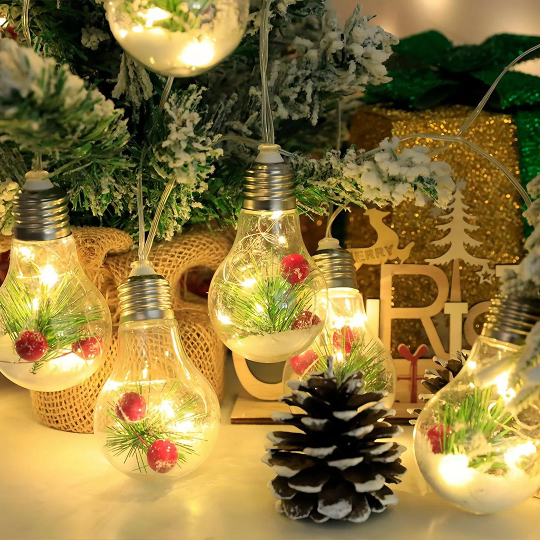 Weihnachts-Schneekugel-LED-Lampen-Lichterkette