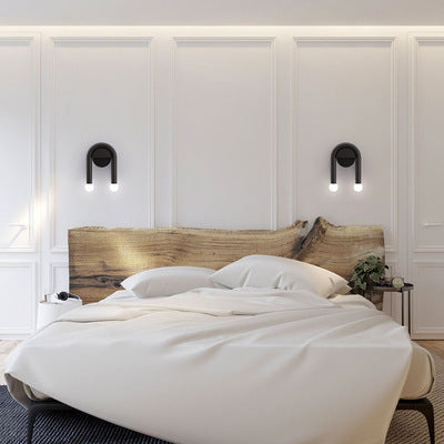 U-förmige Dual-Globe Wandlampe