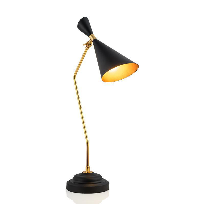 Mid-Century Modern Schreibtischlampe mit verstellbarem Schirm