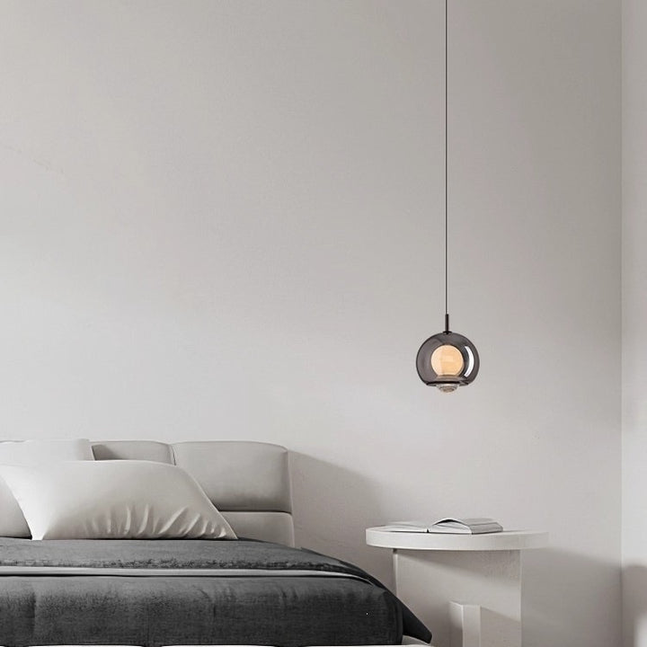 Moderne Glas Kugel Pendelleuchte