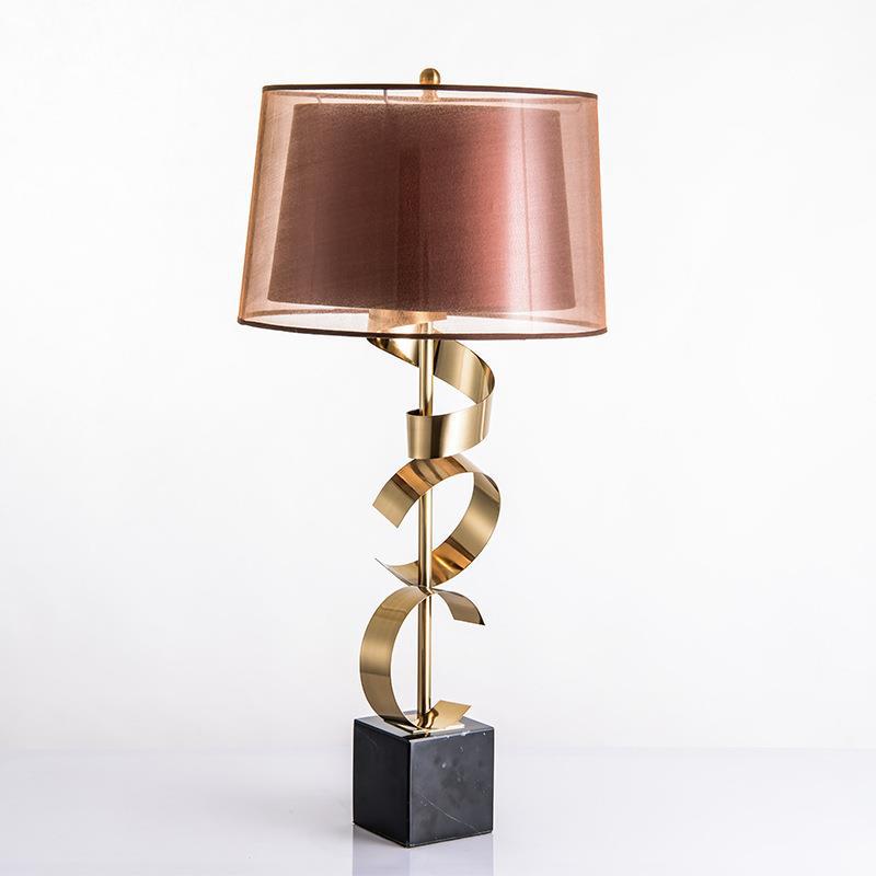 Künstlerische Spiral Tischlampe