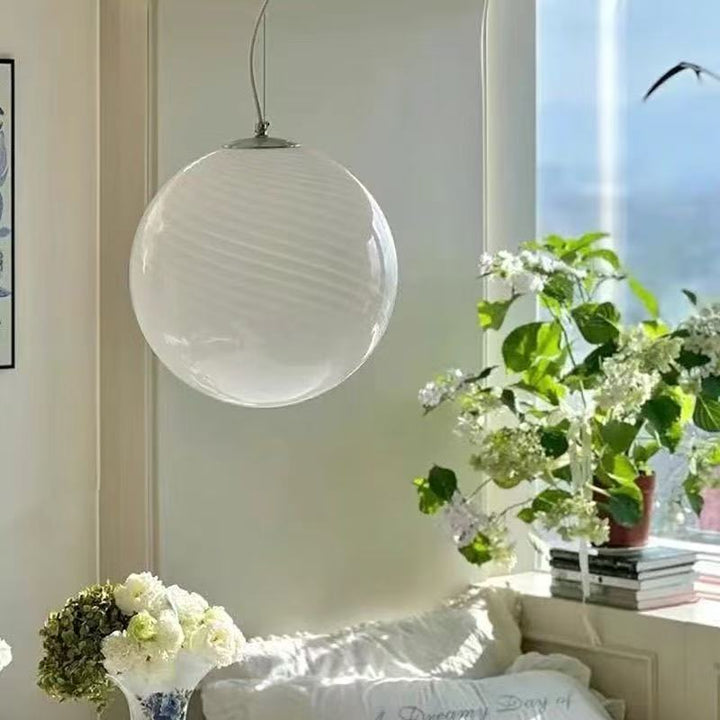 Elegante Skulpturale Pendelleuchte