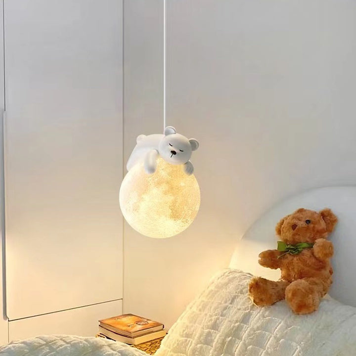 Hängender Mond- und Hasenpendelleuchte