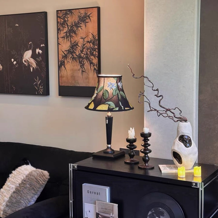 Elegante Bestickte Tischlampe