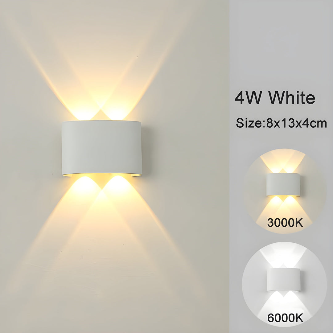 LED-wandmontageleuchten für Innen- und Außenbereiche