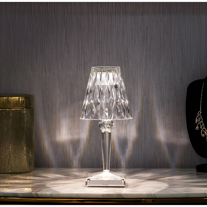 Diamond Glow - Wireless USB Crystal Shine Nachttischlampe