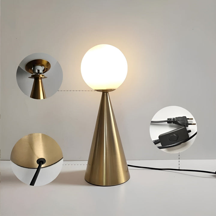 Elegante Goldene Tischlampe - Luxuriöse Beleuchtung für Ihr Interieur