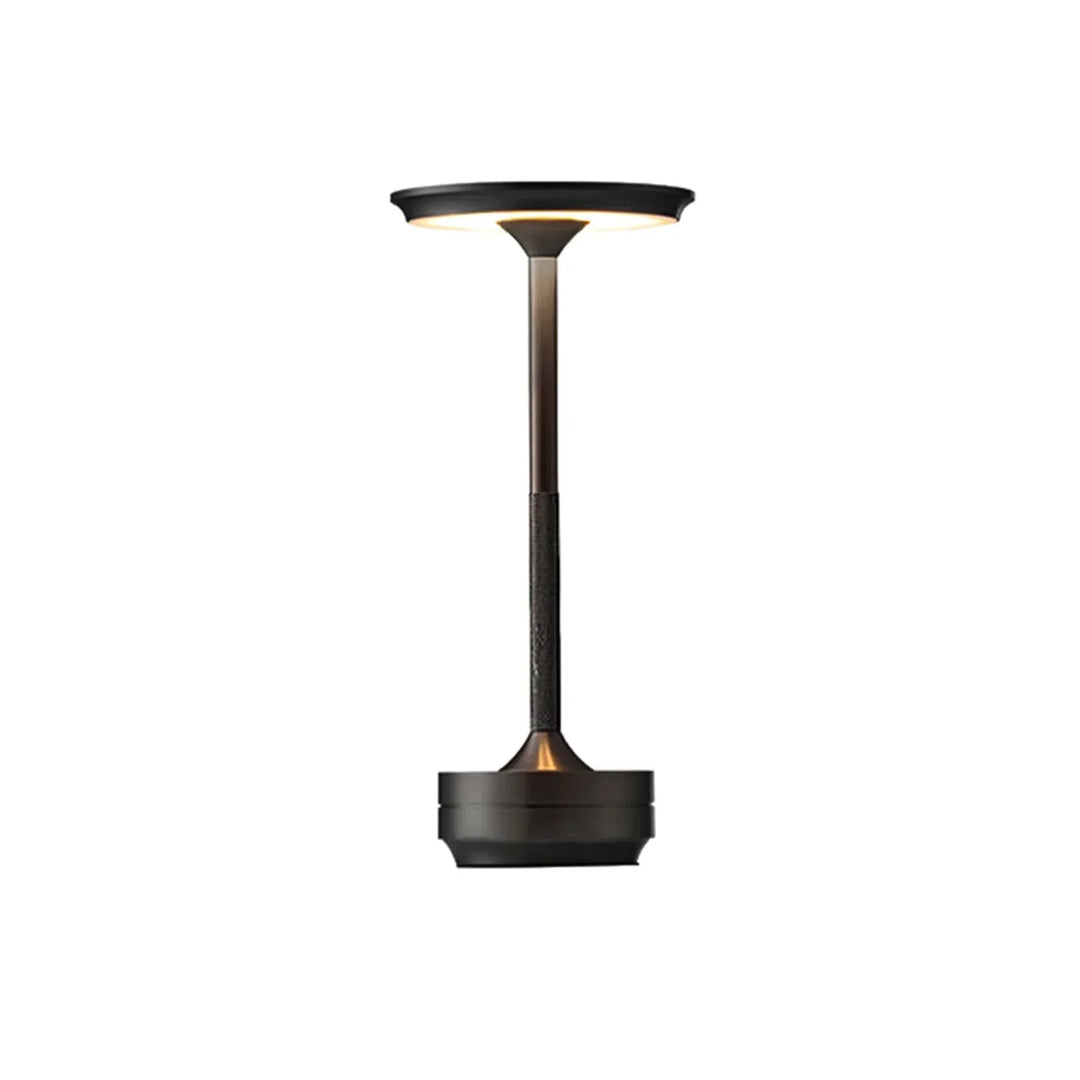 Kabellose wiederaufladbare moderne Aura-Tischlampe mit Touch-Steuerung | Drahtloses LED-Licht für moderne Beistelltische und Bürotische | Minimalistische Tischlampe