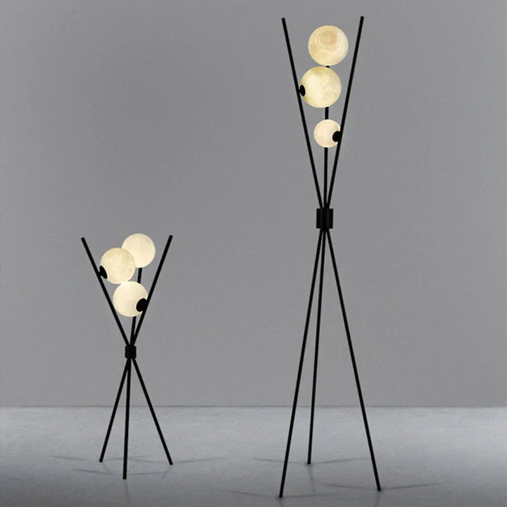 LunaGlow 3D Mond Stehlampe modernes Design mit Stativ LED!