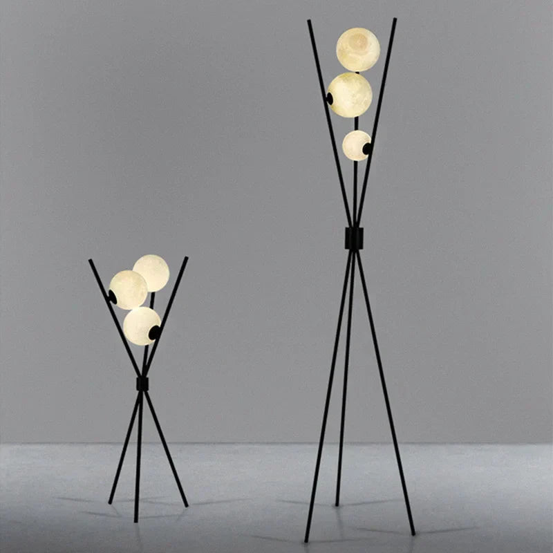 LunaGlow 3D Mond Stehlampe modernes Design mit Stativ LED!