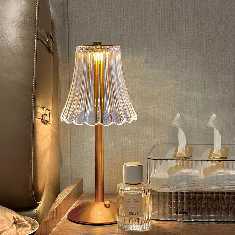 AuraGlow Tischlampe - Wiederaufladbare LED Lampe mit Dimmfunktion