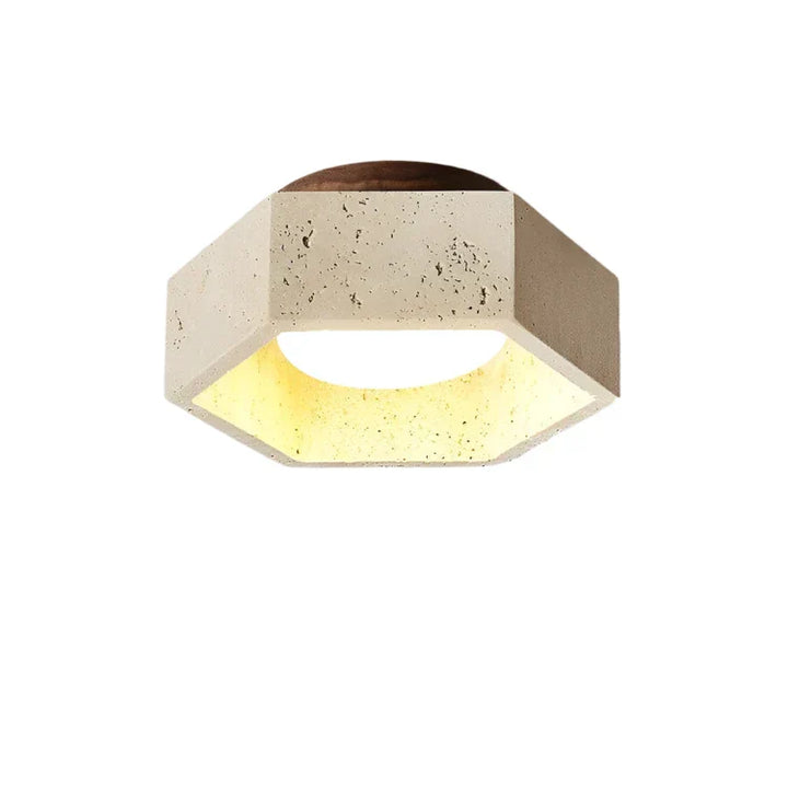 Wabi Sabi Travertin LED Deckenlampe