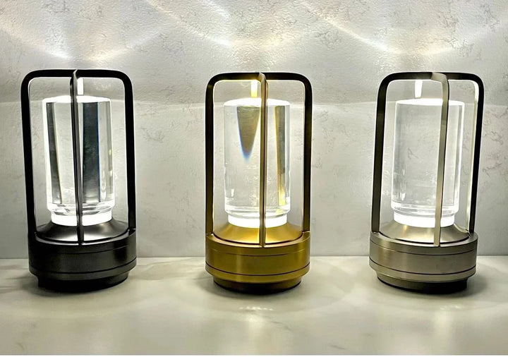 Tragbare kabellose LED-Laterne mit Lade station