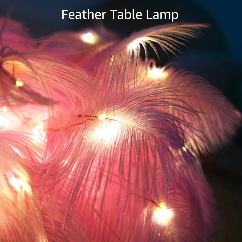 LED Frühlings-Tischlampe Nachttischlicht USB-betrieben Fernbedienung Nachttischlampen