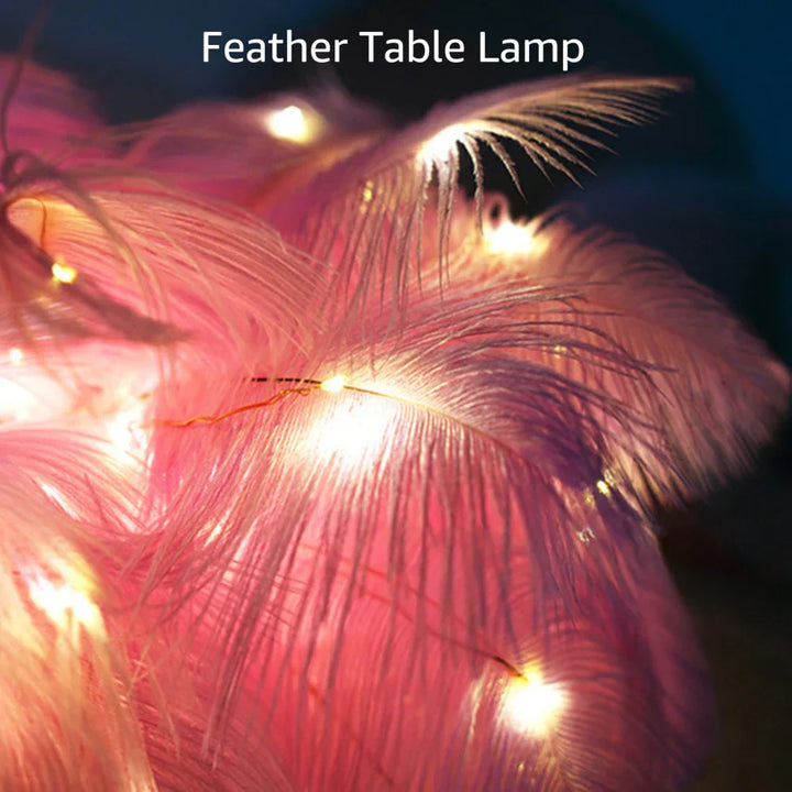 LED Frühlings-Tischlampe Nachttischlicht USB-betrieben Fernbedienung Nachttischlampen