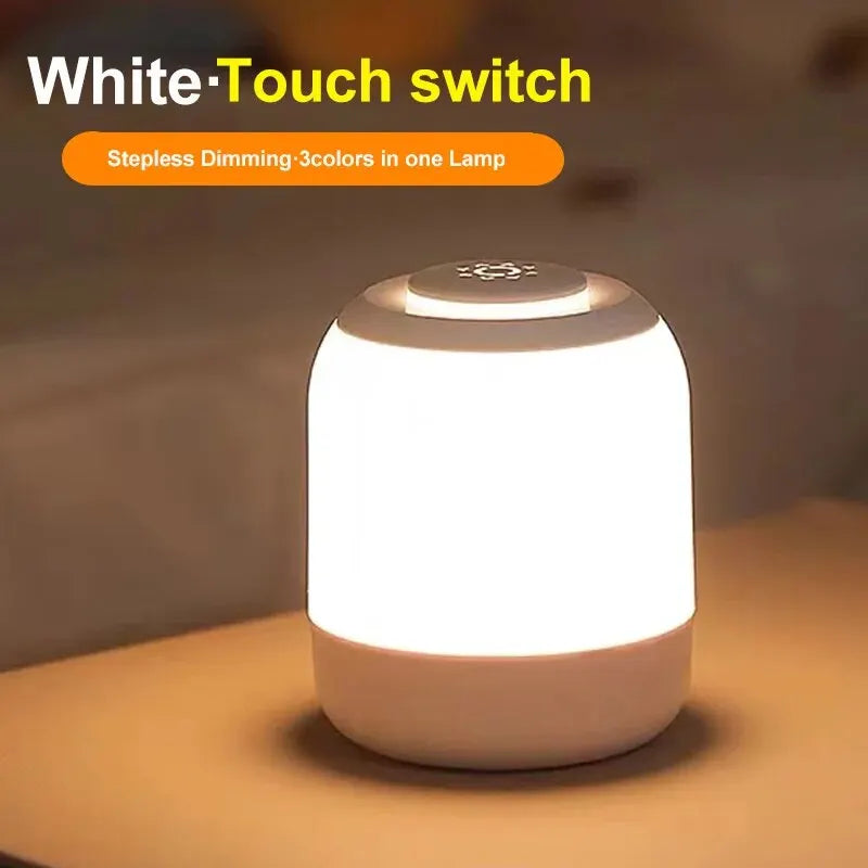LUMINA TOUCH LED Tischlampe | Tragbar & Dimmbar | Touch-Steuerung | Für Schlafzimmer & Kinderzimmer