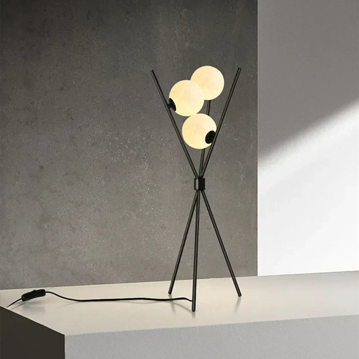 LunaGlow 3D Mond Stehlampe modernes Design mit Stativ LED!