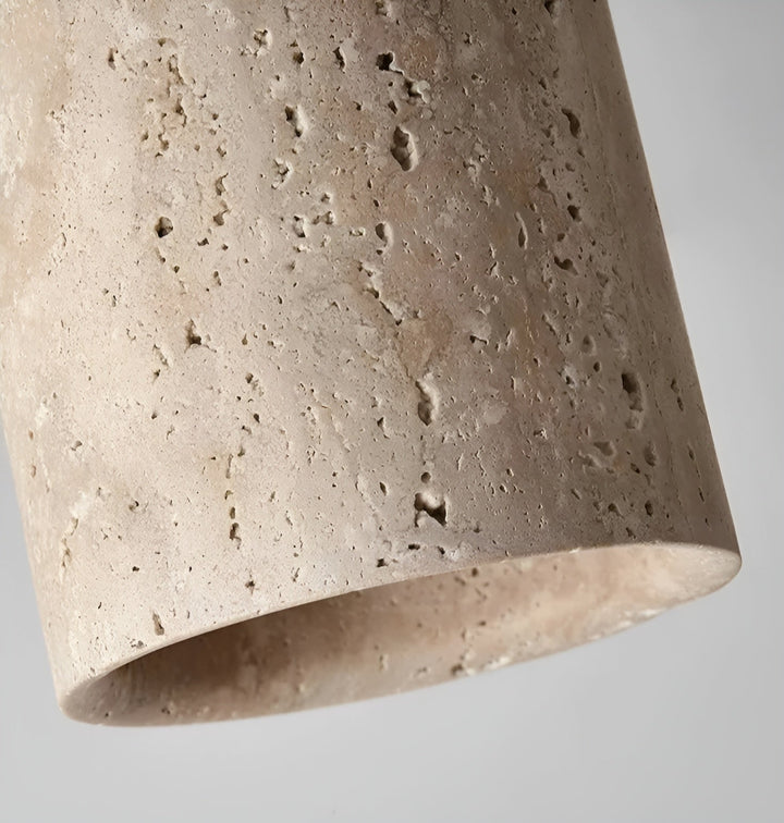 ZenElegance Wabi Sabi Luxus Deckenbeleuchtung - Natur Travertin LED