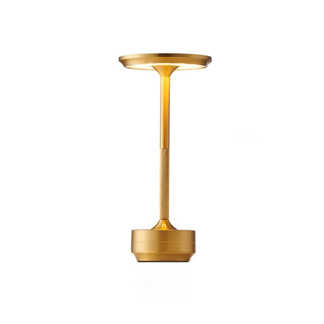 Kabellose wiederaufladbare moderne Aura-Tischlampe mit Touch-Steuerung | Drahtloses LED-Licht für moderne Beistelltische und Bürotische | Minimalistische Tischlampe