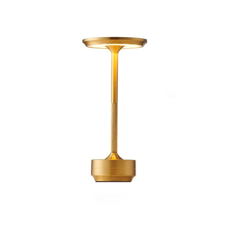 Kabellose wiederaufladbare moderne Aura-Tischlampe mit Touch-Steuerung | Drahtloses LED-Licht für moderne Beistelltische und Bürotische | Minimalistische Tischlampe