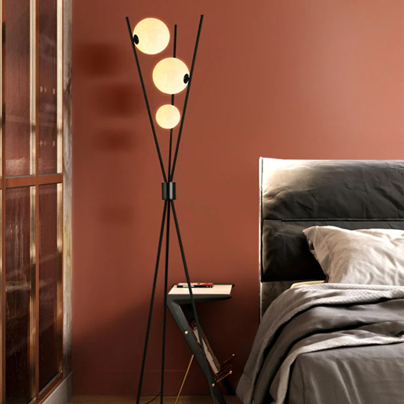 LunaGlow 3D Mond Stehlampe modernes Design mit Stativ LED!