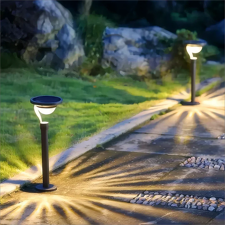 Solarbeleuchtung | Gartensolarlampen mit super Helligkeit und Wetterbeständigkeit