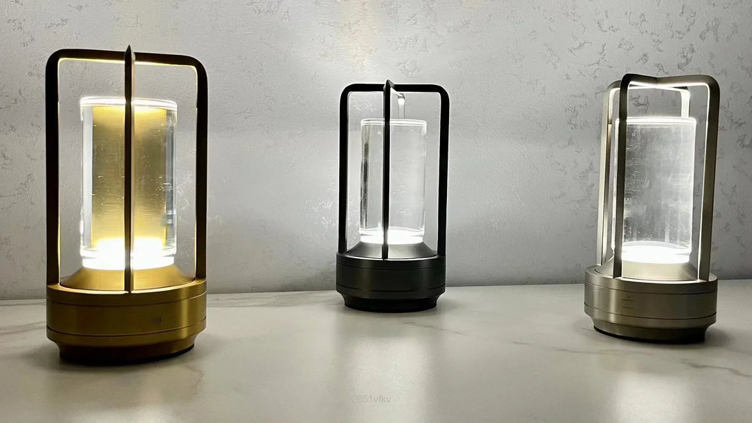 Tragbare kabellose LED-Laterne mit Lade station