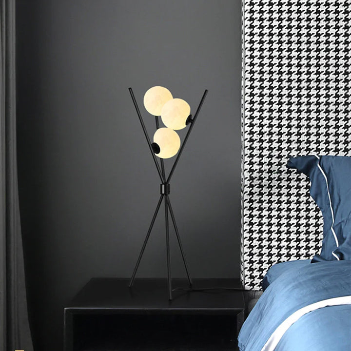 LunaGlow 3D Mond Stehlampe modernes Design mit Stativ LED!