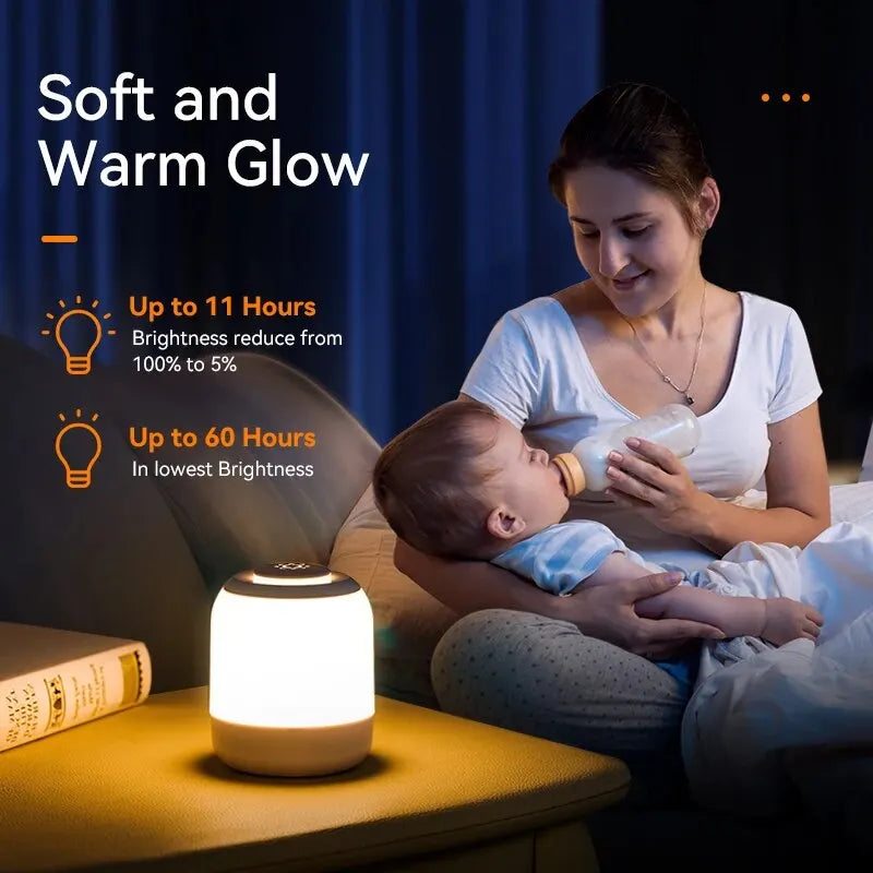 LUMINA TOUCH LED Tischlampe | Tragbar & Dimmbar | Touch-Steuerung | Für Schlafzimmer & Kinderzimmer