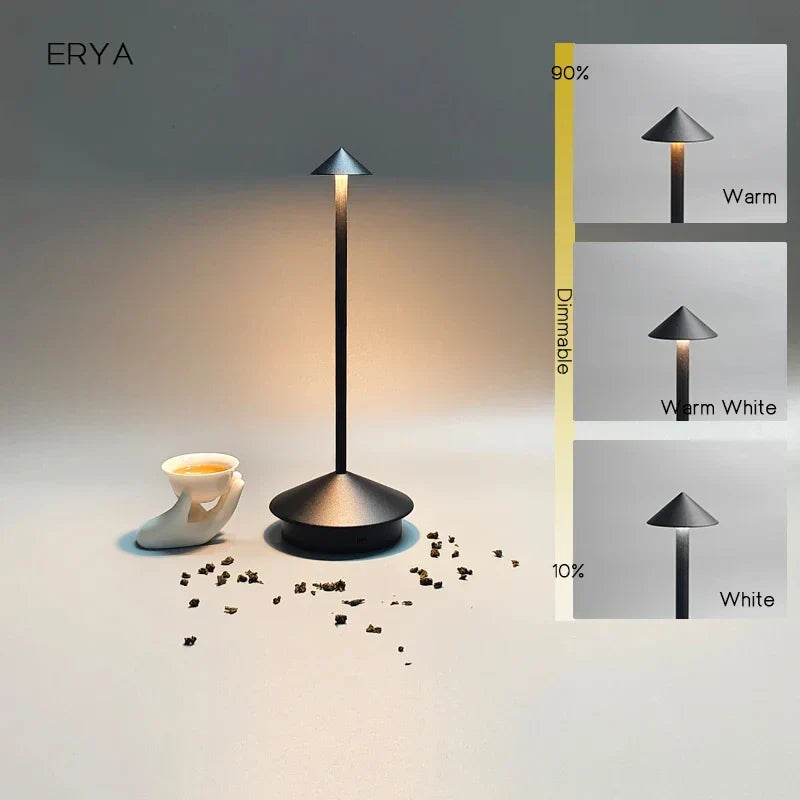 Wiederaufladbare Tischlampe Kreative Esszimmer Touch Led Pina pro Tischlampe Hotel Bar Kaffee Schreibtischlampe Dekorative Schreibtischlampe