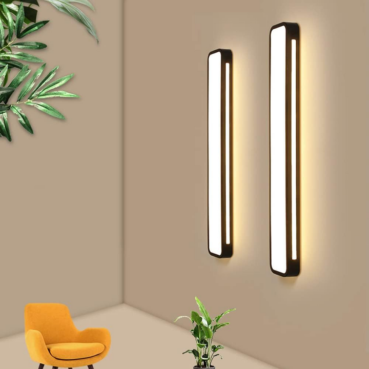 Minimalistische LED-Deckenlampe aus Eisen und Acryl
