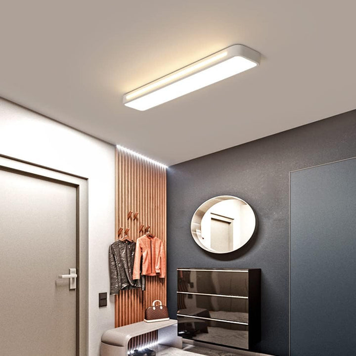 Minimalistische LED-Deckenlampe aus Eisen und Acryl