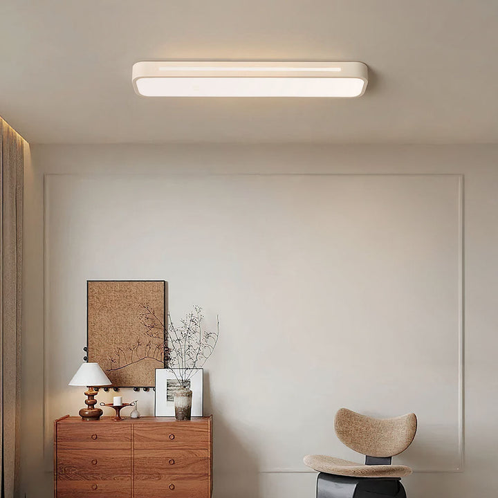 Minimalistische LED-Deckenlampe aus Eisen und Acryl