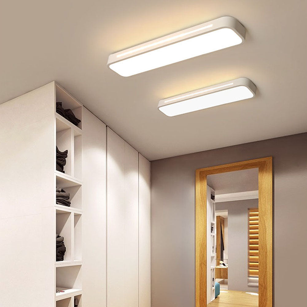 Minimalistische LED-Deckenlampe aus Eisen und Acryl