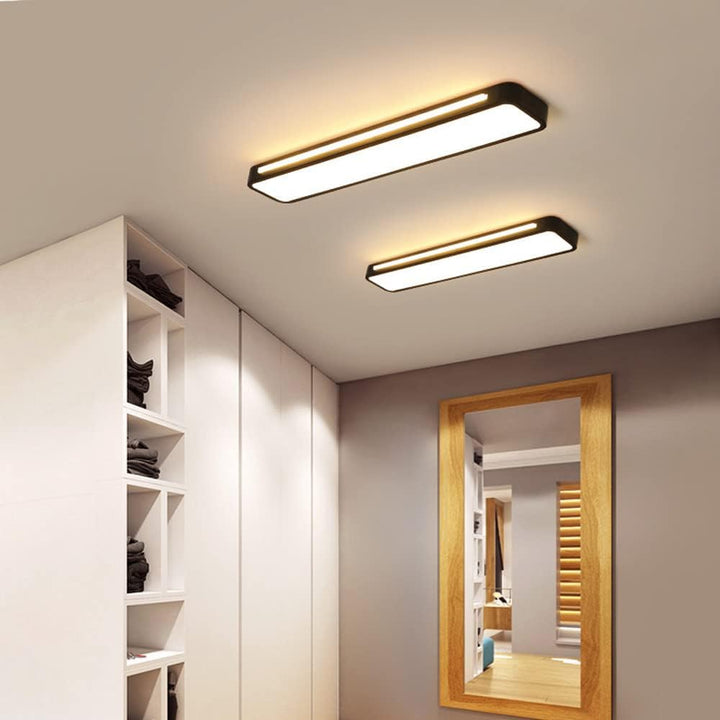 Minimalistische LED-Deckenlampe aus Eisen und Acryl