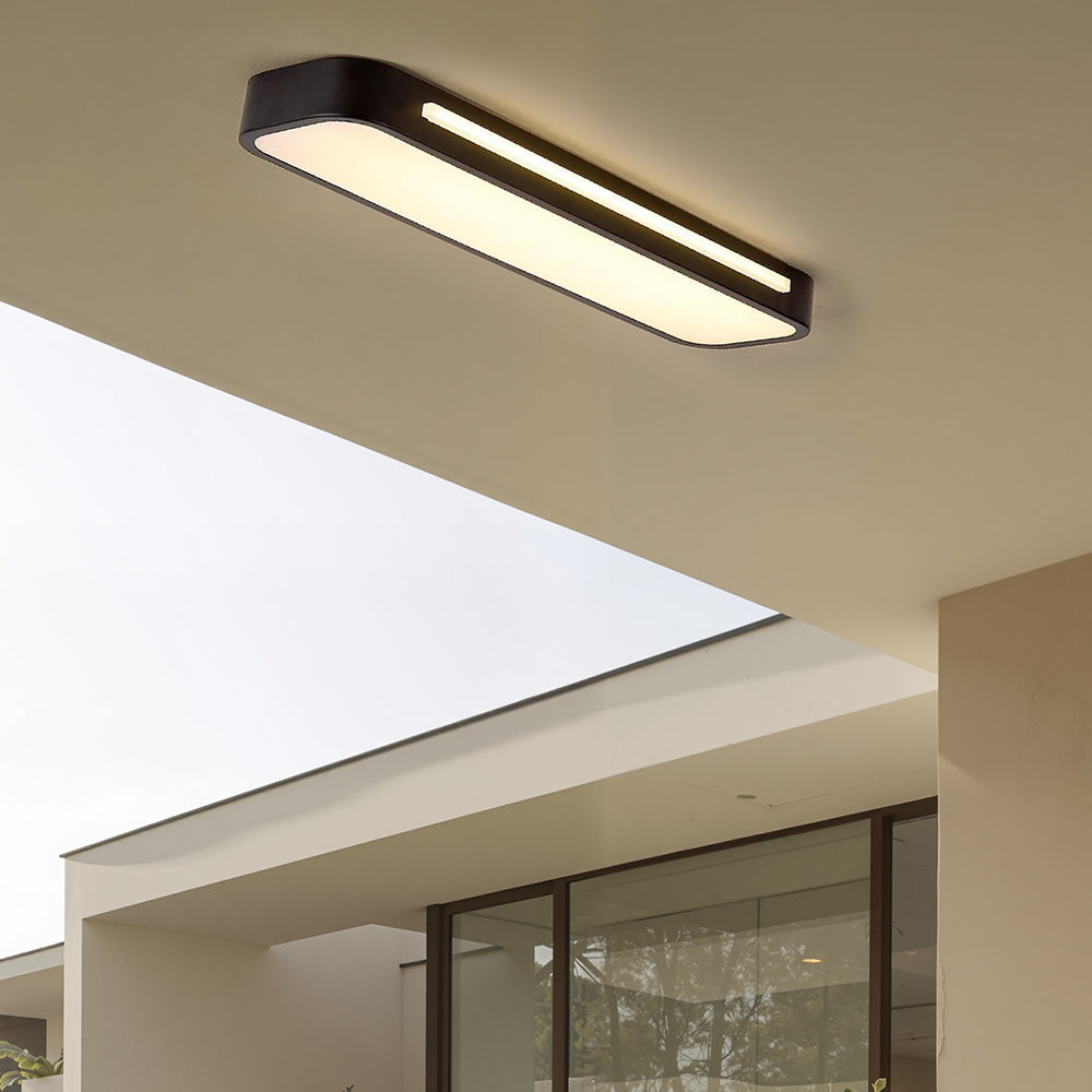 Minimalistische LED-Deckenlampe aus Eisen und Acryl
