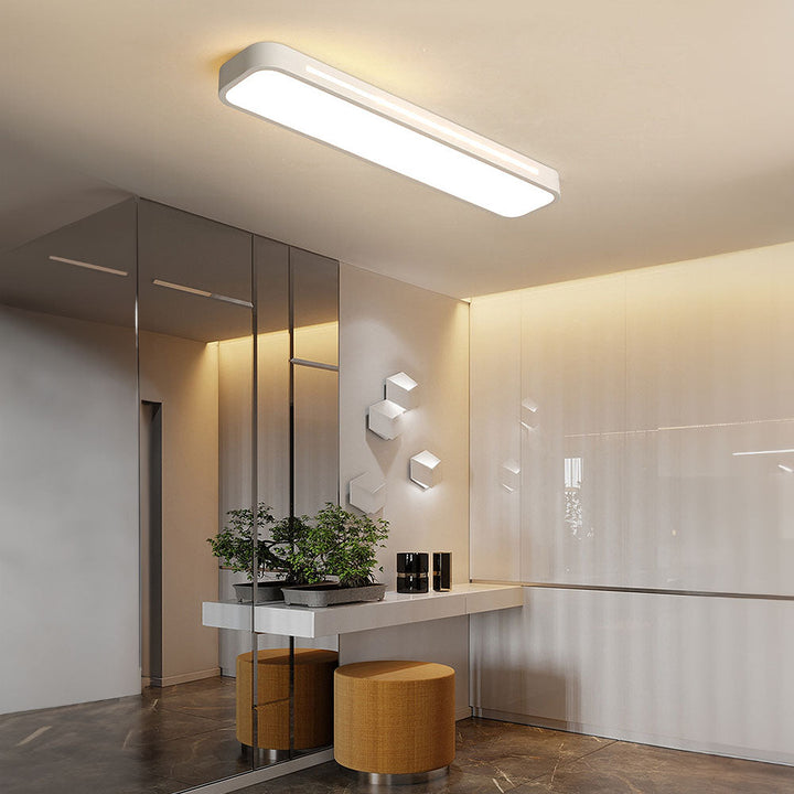 Minimalistische LED-Deckenlampe aus Eisen und Acryl