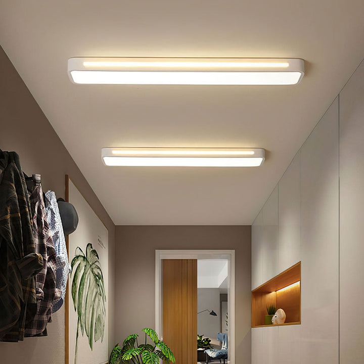 Minimalistische LED-Deckenlampe aus Eisen und Acryl