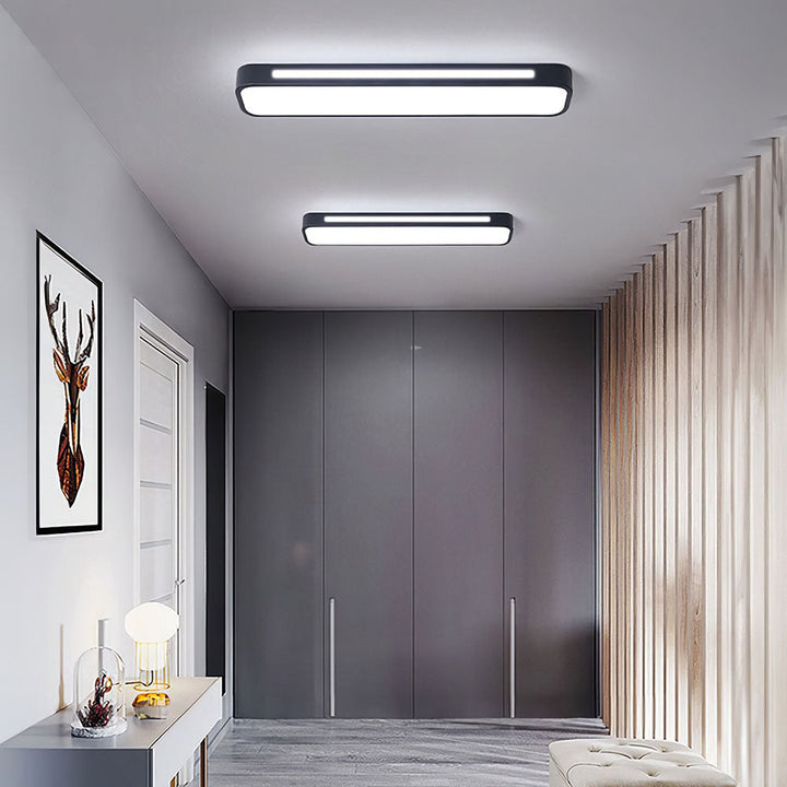 Minimalistische LED-Deckenlampe aus Eisen und Acryl