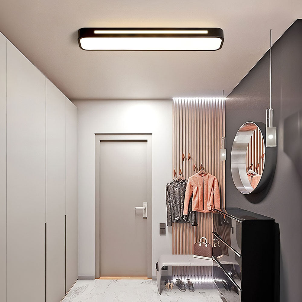 Minimalistische LED-Deckenlampe aus Eisen und Acryl