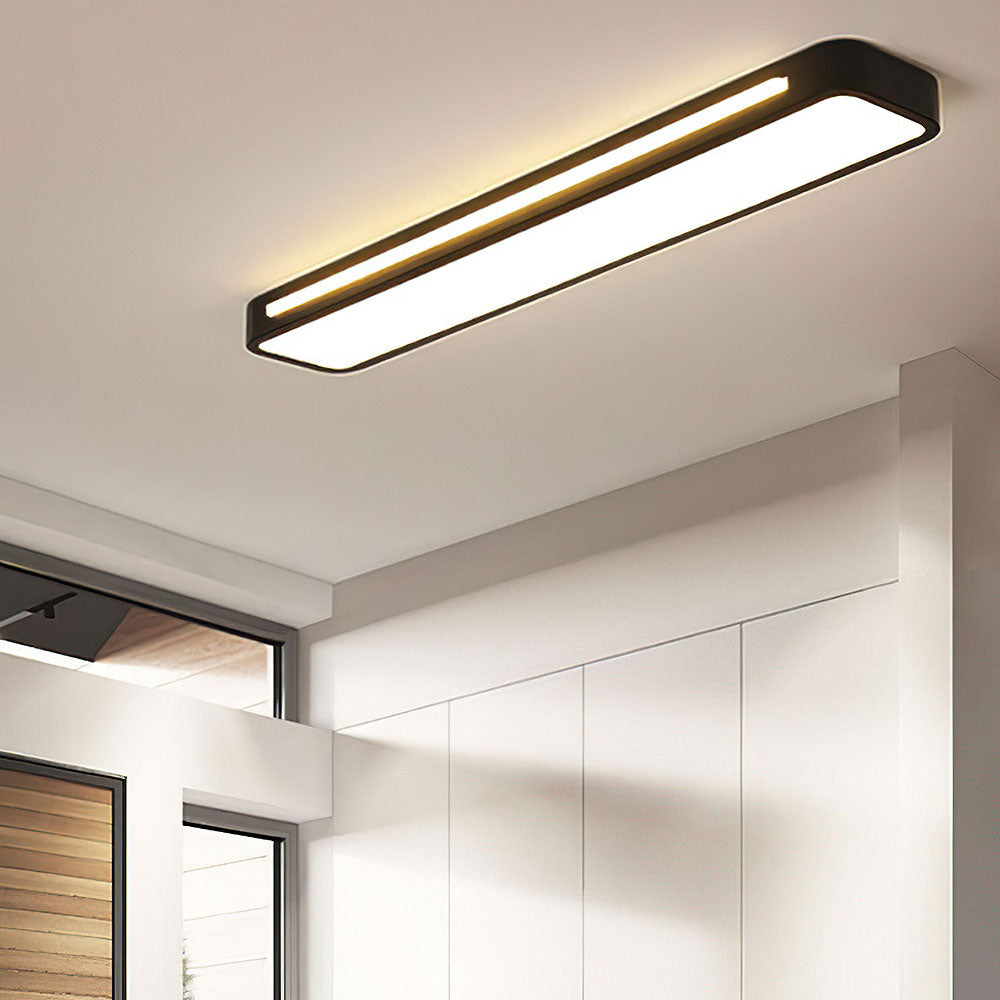 Minimalistische LED-Deckenlampe aus Eisen und Acryl