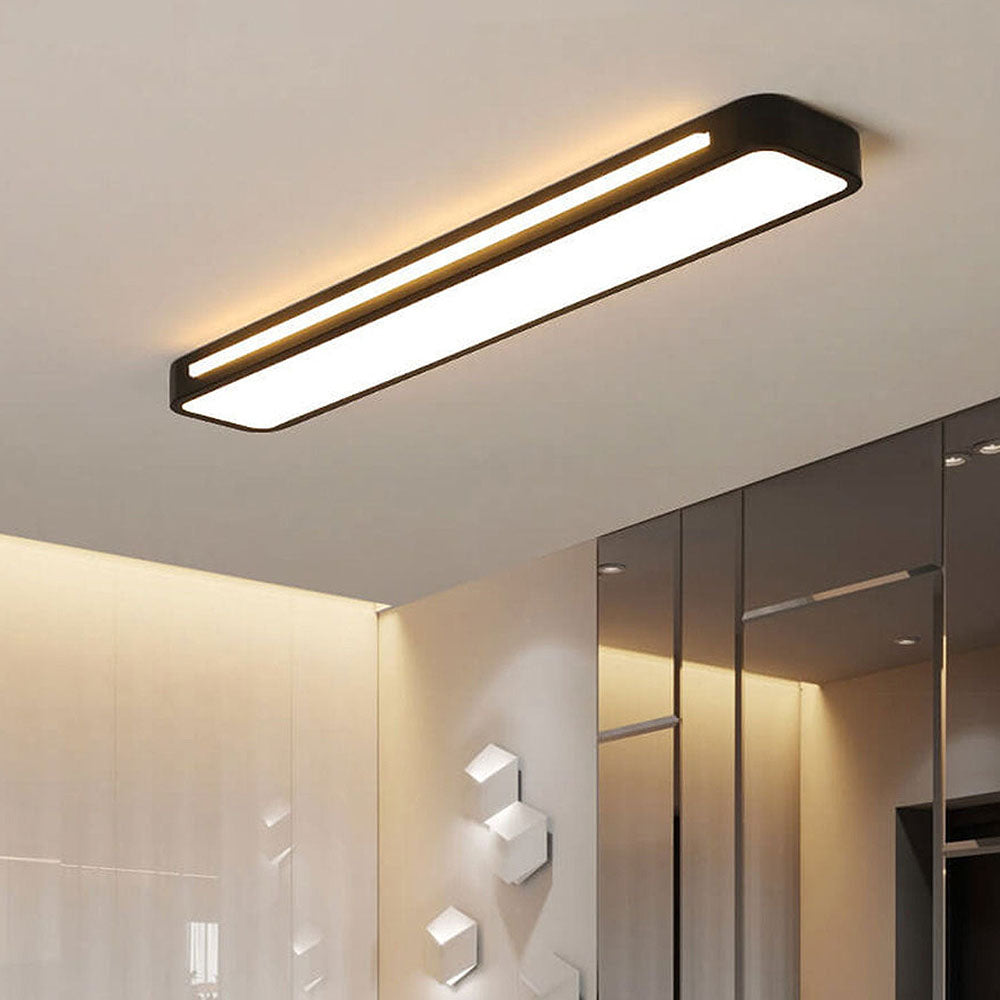 Minimalistische LED-Deckenlampe aus Eisen und Acryl