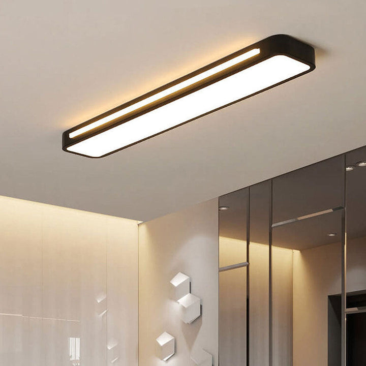 Minimalistische LED-Deckenlampe aus Eisen und Acryl