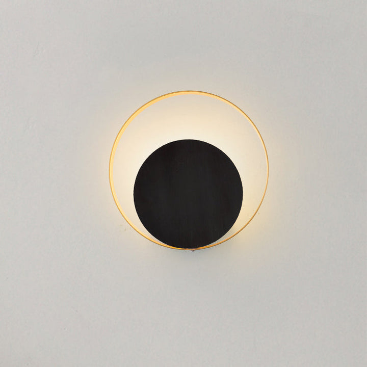 Moderner Minimalistischer Eisen-Kreis-Ring 1-Licht Wandleuchten Lampe für Schlafzimmer