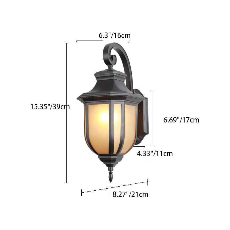 Moderner europäischer minimalistischer Aluminiumlegierung quadratischer Außen-Wandleuchten-Lampe