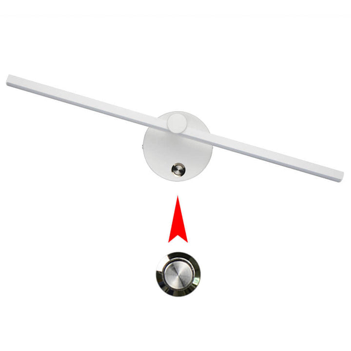 Nordic Minimalist Aluminium Lange Leiste Schalter LED Spiegel Wandlicht Lampe