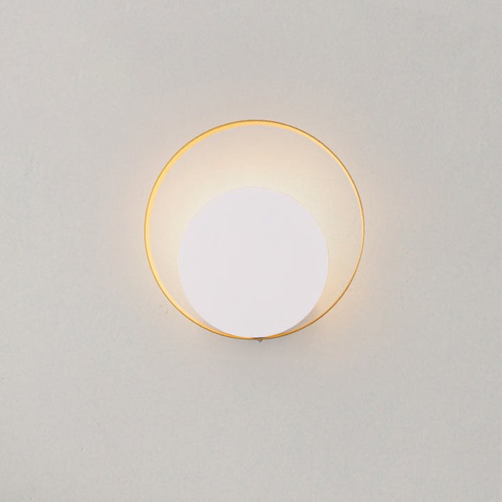 Moderner Minimalistischer Eisen-Kreis-Ring 1-Licht Wandleuchten Lampe für Schlafzimmer