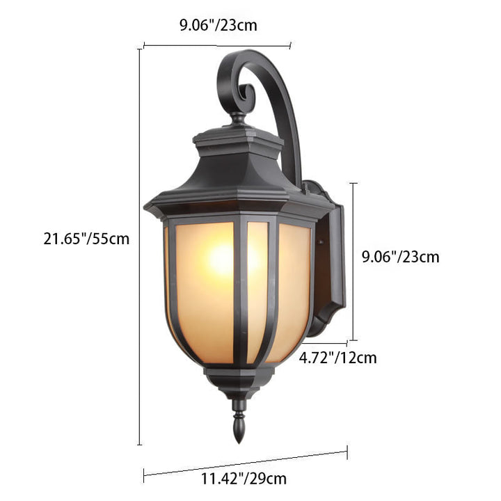 Moderner europäischer minimalistischer Aluminiumlegierung quadratischer Außen-Wandleuchten-Lampe