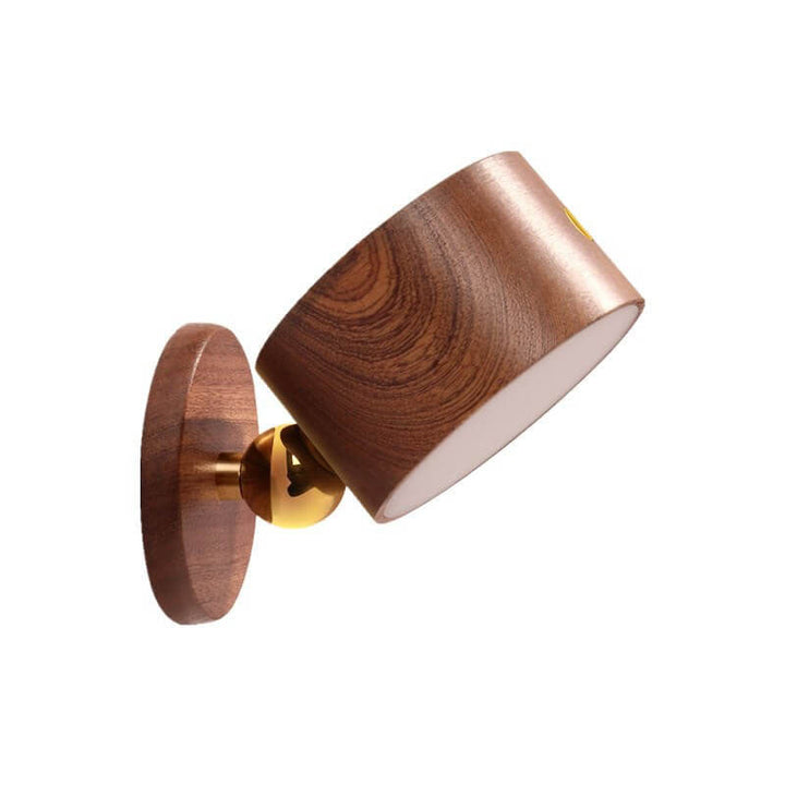 Einfache Holz USB wiederaufladbare Touch-Magnet LED Nachtlicht Wand sconces Lampe