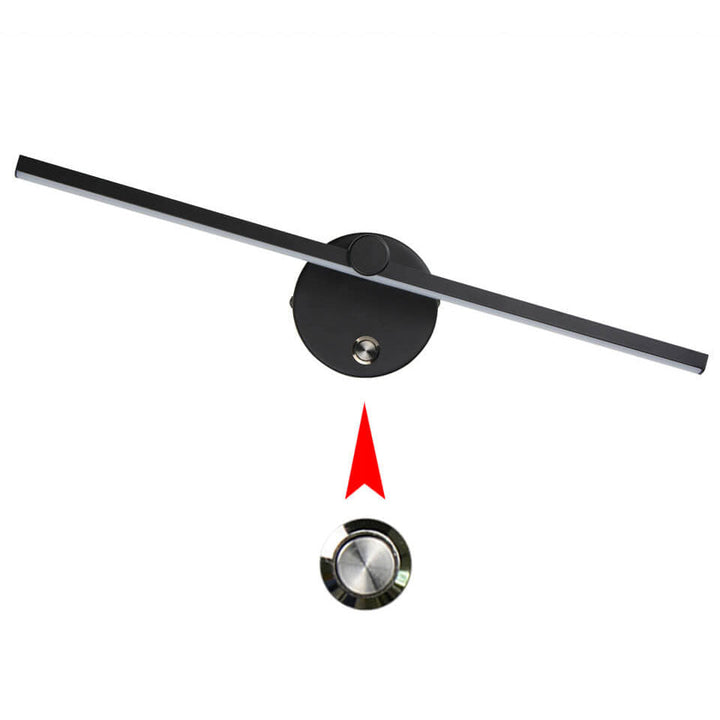 Nordic Minimalist Aluminium Lange Leiste Schalter LED Spiegel Wandlicht Lampe